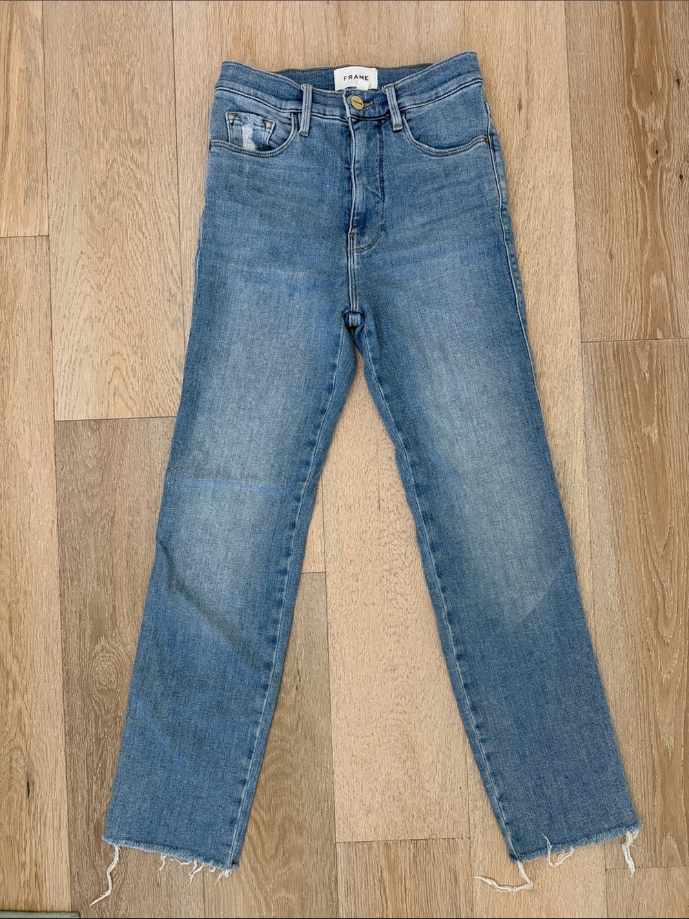 Frame Denim Women's Light Blue Ankle Cropped Jeans